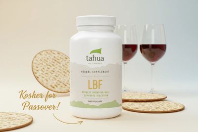 Tahua, Kosher LBF (Neutralize Inflammation on the Bowel Wall) - 200 Vegetarian Capsules - Kosher for Passover