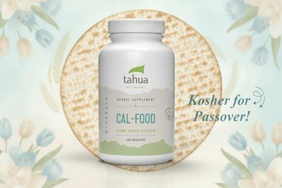 Tahua, Kosher CAL-FOOD, Plant-sourced Calcium &amp; Magnesium (C-FOOD) - 240 Vegetarian Capsules - Kosher for Passover