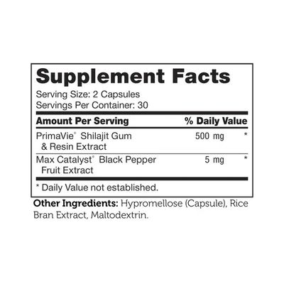 Zahlers, Kosher Shilajit With Clinically Validated PrimaVie, Supports Energy &amp; Healthy Aging - 60 Capsules