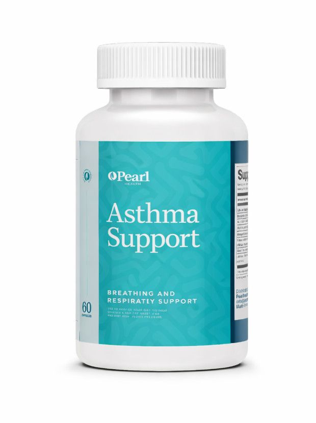 Pearl Health, Kosher ASTHMA SUPPORT, Respiratory Wellness Support - 60 Vegetarian Capsules - Kosher for Passover