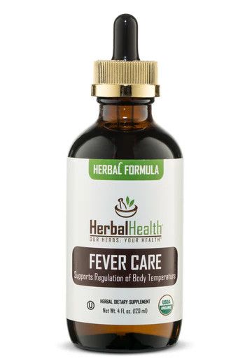 Herbal Health, Herbal Formula, Kosher FEVER CARE, Supports Regulation of Body Temperature, Liquid - 4 fl. oz. (120 mL)