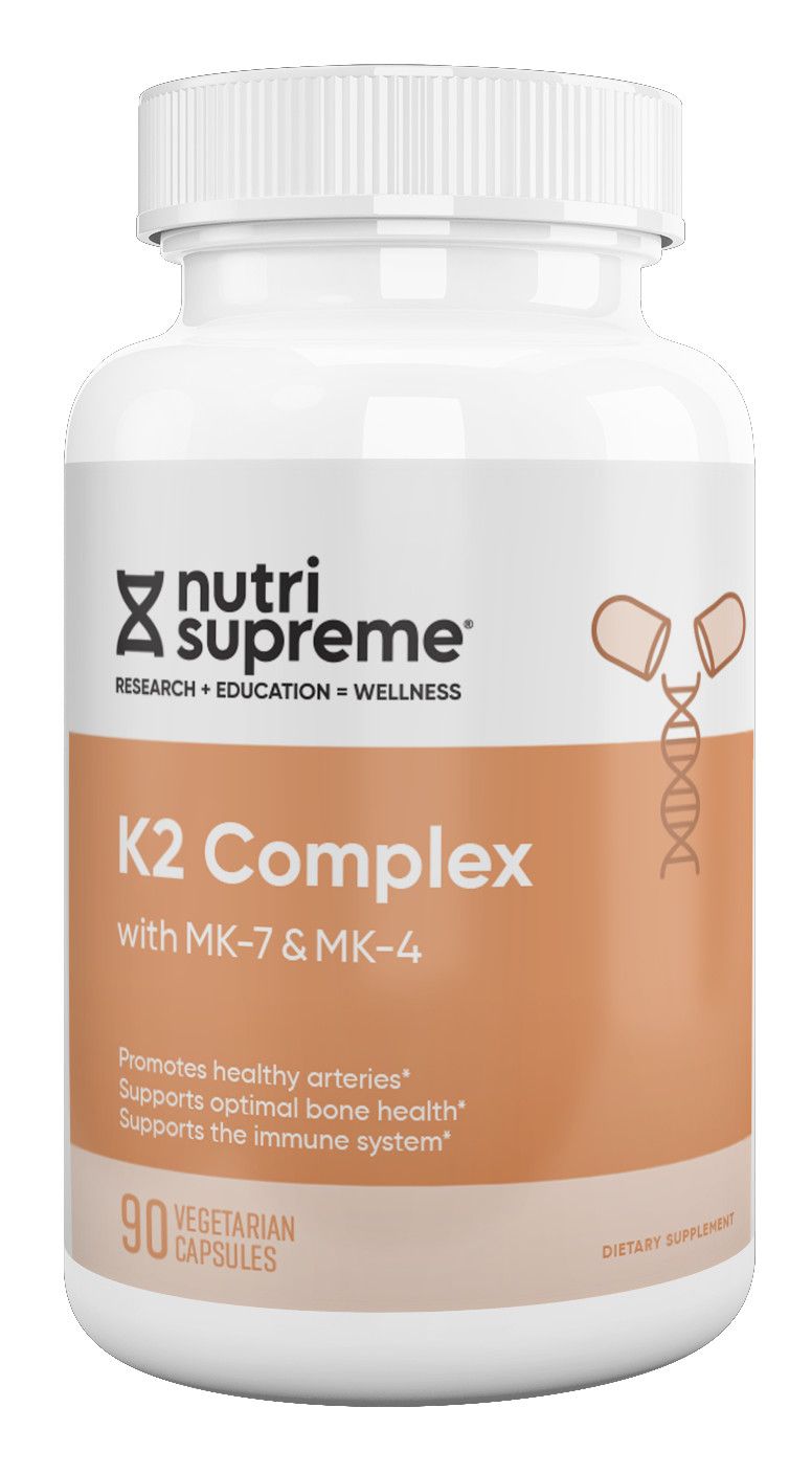 Nutri Supreme, Kosher K2 COMPLEX, Promotes Healthy Arteries - 90 Vegetarian Capsules