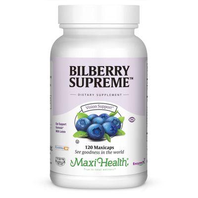 Maxi Health, Kosher BILBERRY SUPREME, Eye Support Formula With Lutein