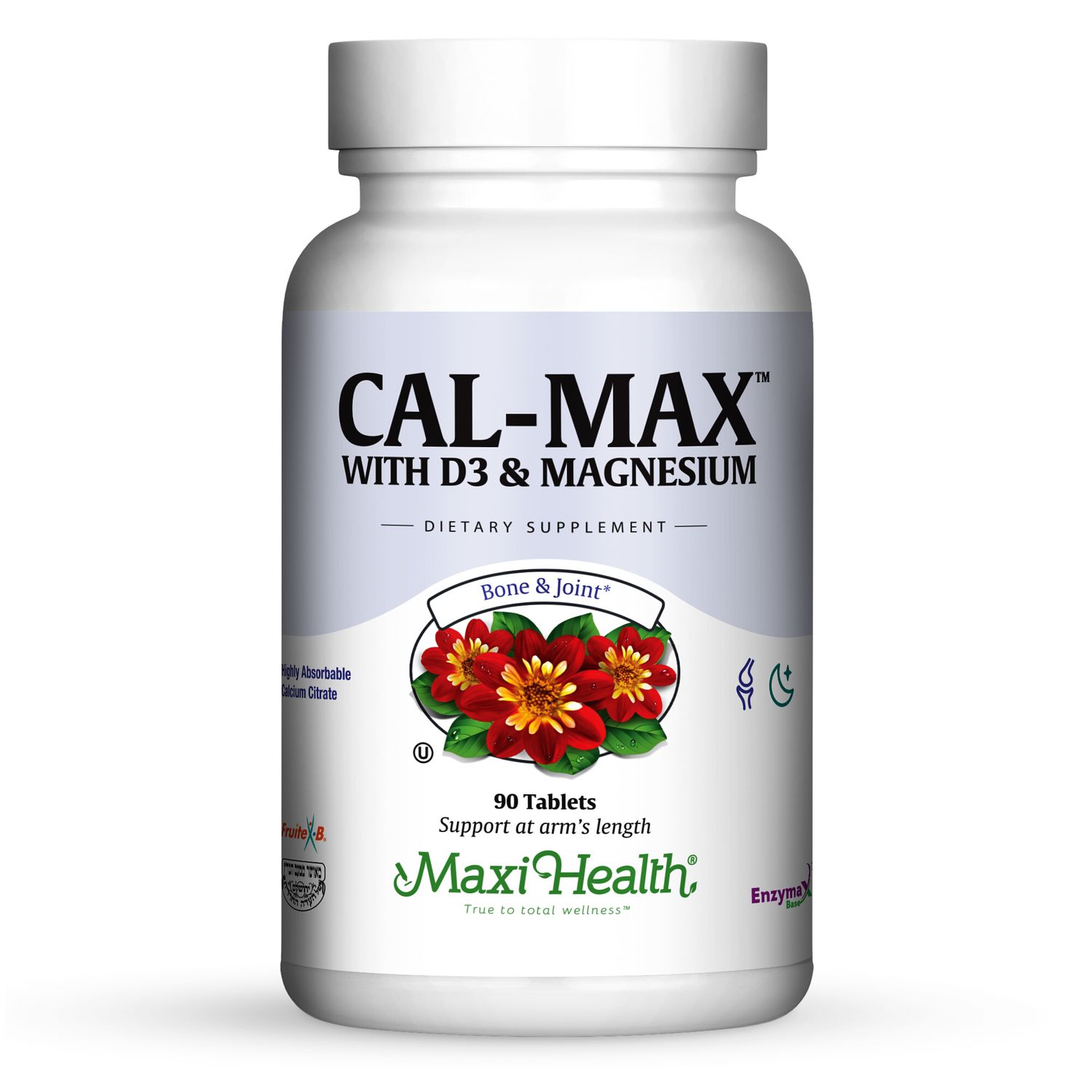 Maxi Health, Kosher CAL-MAX (Calcium, Vitamin D3, Magnesium and Boron), Size: 90 Tablets