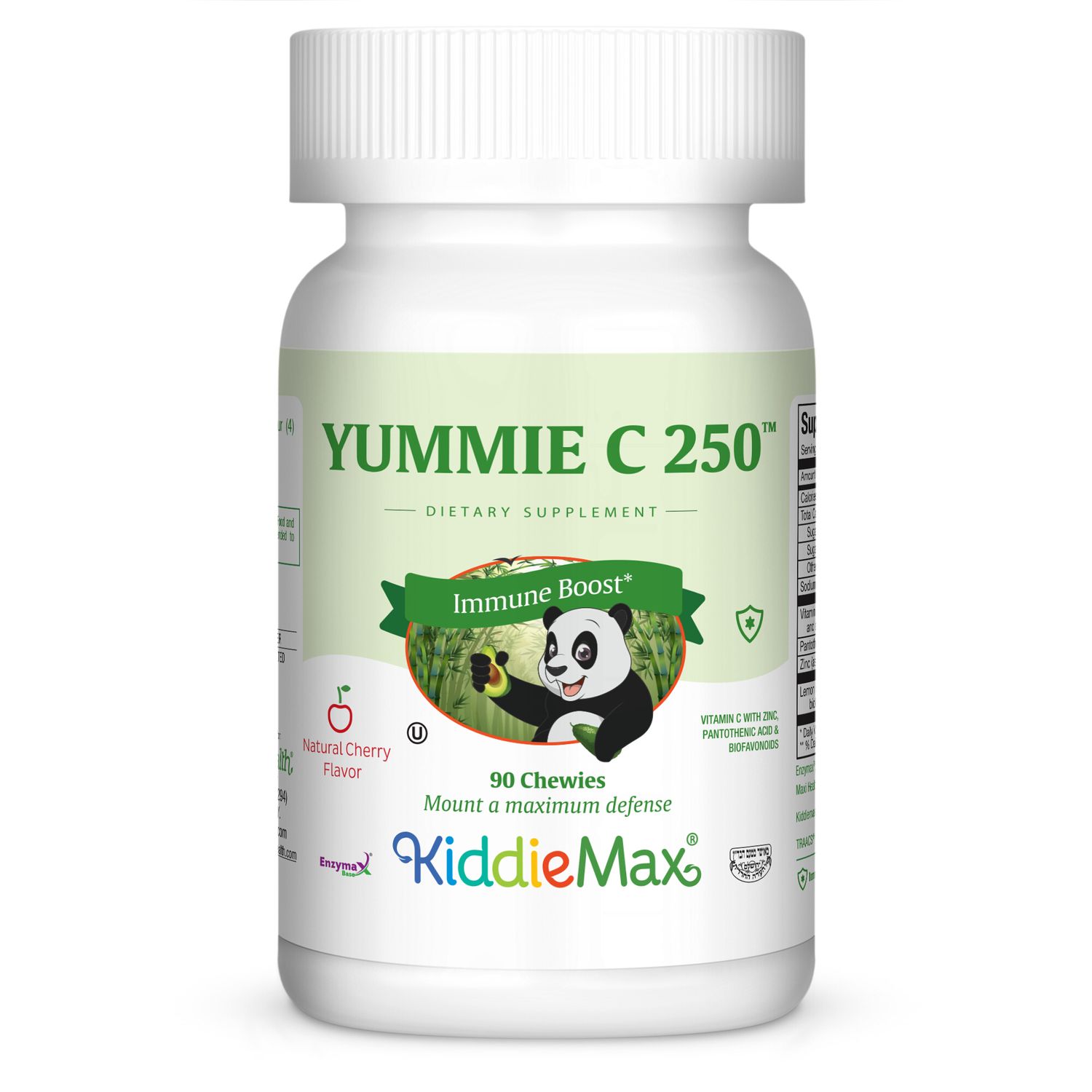 Maxi Health, Kosher KiddieMax, YUMMIE C 250, Cherry Flavor (Vitamin C Chewable), Size: 90 Chewies
