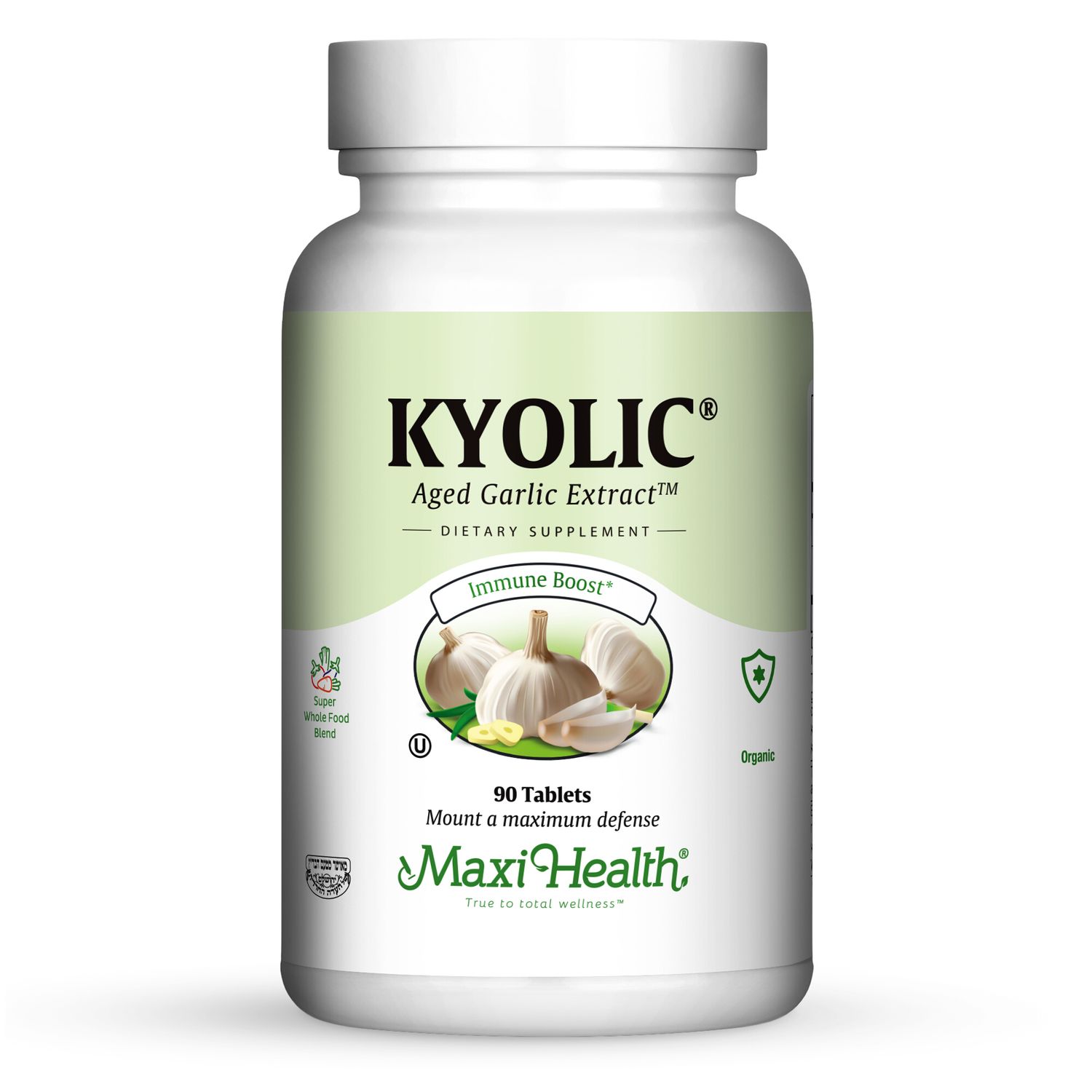 Maxi Health, Kosher KYOLIC (Aged Garlic Extract), Size: 90 Tablets
