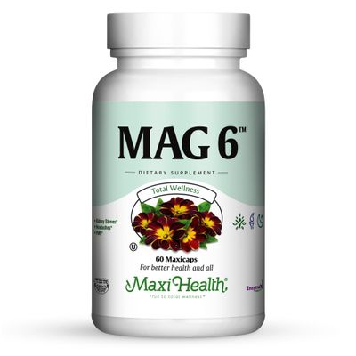Maxi Health, Kosher MAG 6, Magnesium & Vitamin B6 Maxi Health, Kosher MAG 6, Magnesium & Vitamin B6