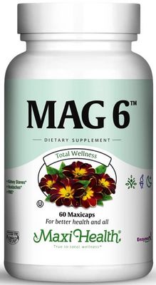 Maxi Health, Kosher MAG 6, Magnesium &amp; Vitamin B6