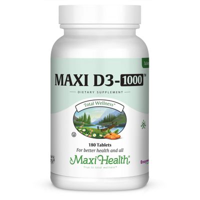 Maxi Health, Kosher MAXI D3-1000 (Vitamin D3 1000 IU)