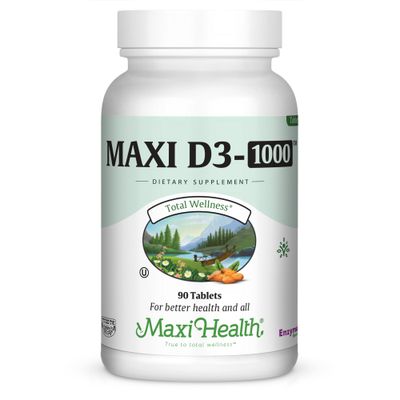 Maxi Health, Kosher MAXI D3-1000 (Vitamin D3 1000 IU)