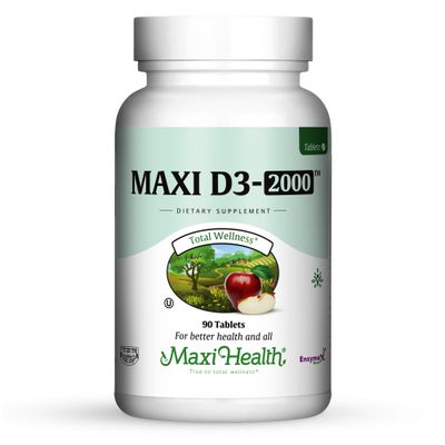 Maxi Health, Kosher MAXI D3-2000 (Vitamin D3 2000 IU)