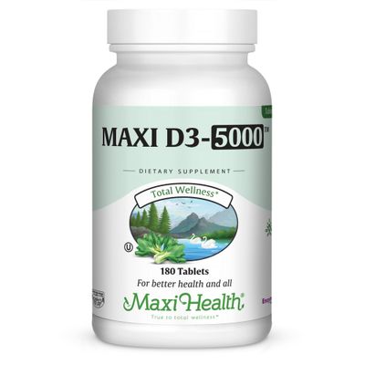 Maxi Health, Kosher MAXI D3-5000 (Vitamin D3 5000 IU)