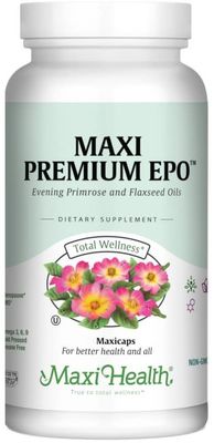 Maxi Health, Kosher MAXI PREMIUM EPO (Evening Primrose &amp; Flaxseed Oils)