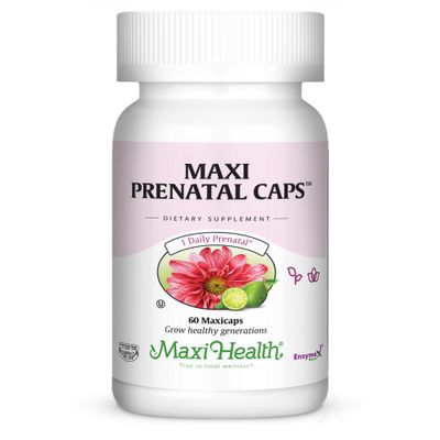 Maxi Health, Kosher MAXI PRENATAL CAPS, Once Daily