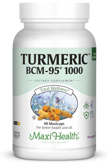 Maxi Health, Kosher TURMERIC BCM-95 1000 - 60 Vegetarian Capsules