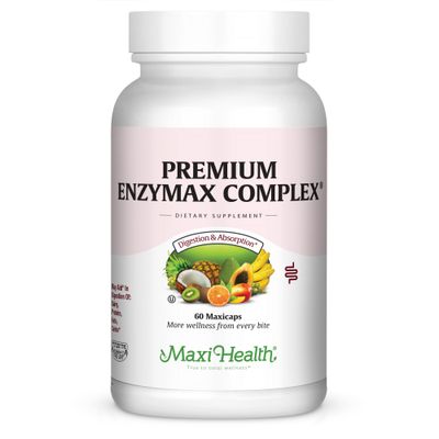 Maxi Health, Kosher PREMIUM ENZYMAX COMPLEX (Enzyme Complex)