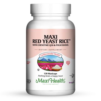 Maxi Health, Kosher MAXI RED YEAST RICE, Cholesterol Support