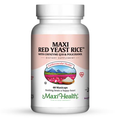Maxi Health, Kosher MAXI RED YEAST RICE, Cholesterol Support