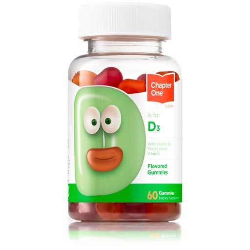 Chapter one by Zahlers, Kosher Vitamin D3 Gummies 1000 IU, Size: 60 Gummies