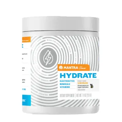 Mantra by Zahlers, Kosher HYDRATE, Great-Tasting Sugar-Free Electrolytes, Lemonade Flavor, Powder