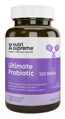 Nutri Supreme, Kosher ULTIMATE PROBIOTIC 100 Billion, Immune Support &amp; Yeast Management