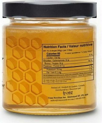 Treez Nutrition, Beelicious, Kosher RAW HONEY, Natural Liquid/Creamy GOLDEN ROD - Fall (Glass Container) - 675 grams (23 oz.)