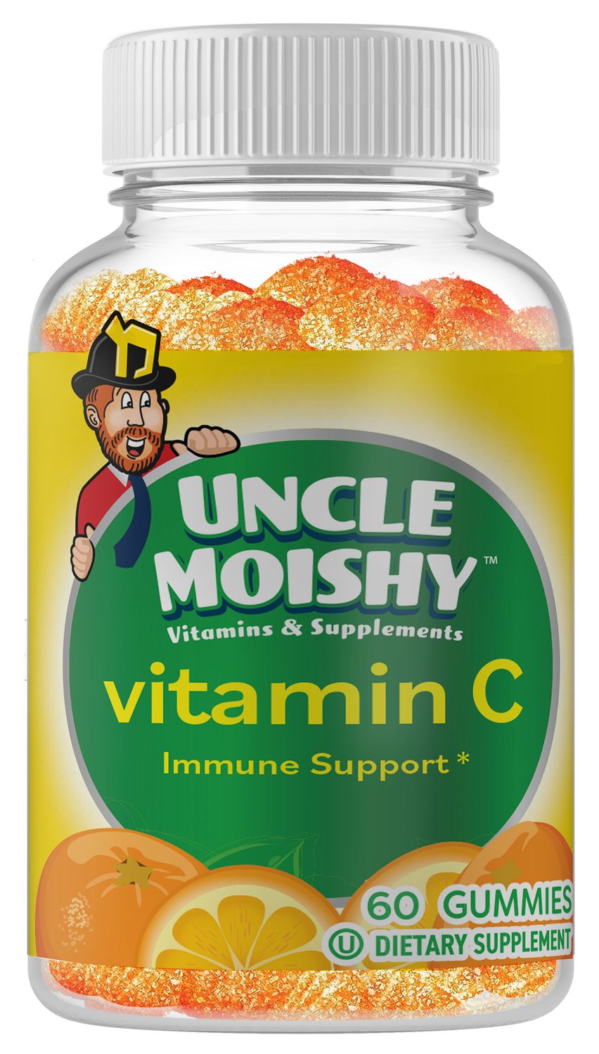 Uncle Moishy, Kosher VITAMIN C Gummies, For Immune Support, Size: 60 Jellies