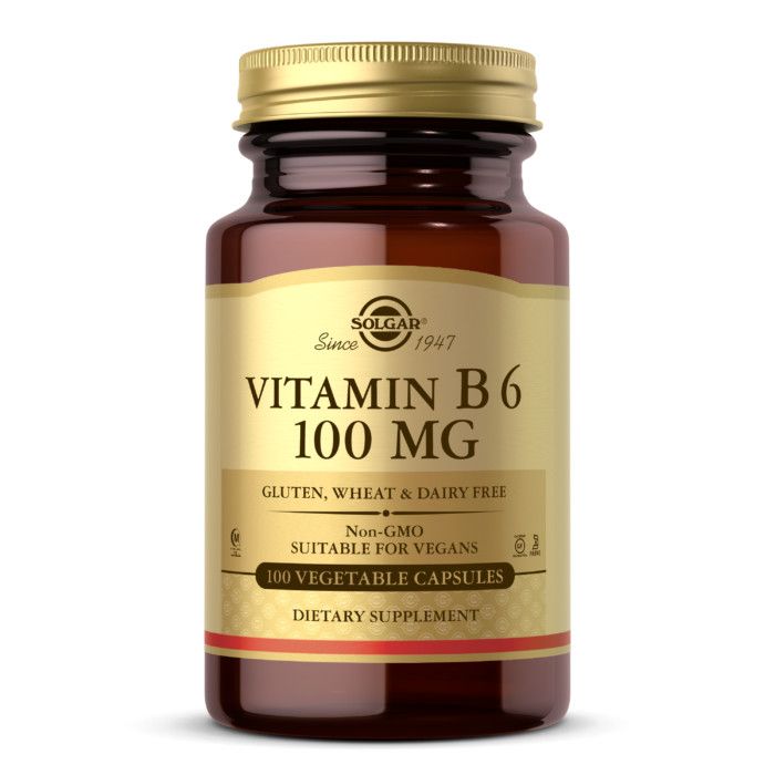 Solgar, Kosher Vitamin B6 100mg, Size: 100 Vegetarian Capsules