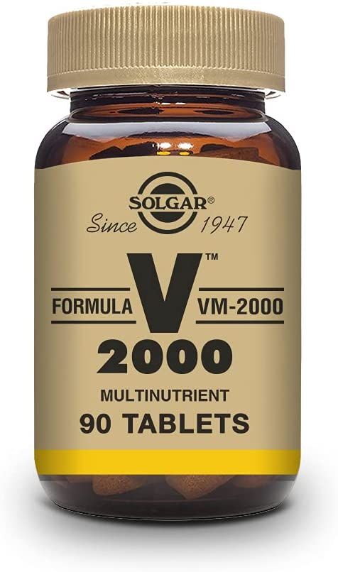 Solgar, Kosher Formula VM-2000 Multinutrient Formula, Multi Vitamin, Size: 90 Tablets