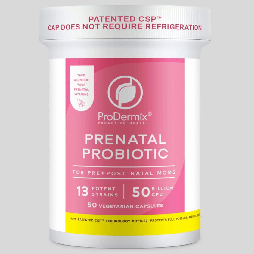 ProDermix, Kosher PRENATAL PROBIOTIC, For Pre+Post Natal Moms, 50 Billion CFU, Size: 50 Vegetarian Capsules