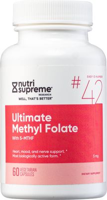 Nutri Supreme, Kosher ULTIMATE METHYL FOLATE (MTHF) 5mg