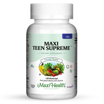 Maxi Health, Kosher MAXI TEEN SUPREME HIS (Multi Vitamin &amp; Mineral For Teenager Boys)