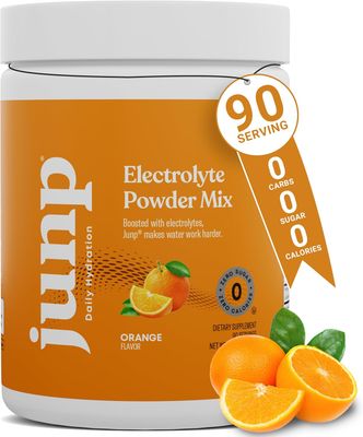 JUNP Electrolytes Powder, Kosher ORANGE Flavor, Hydration Keto Electrolyte Drink Mix - 14.2 OZ (405 g) Powder