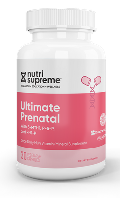 Nutri Supreme, Kosher ULTIMATE PRENATAL 1-A-Day, Advanced Formulation with Activated &amp; Methylated B Vitamins, Natural Lutein &amp; Zeaxanthin, Natural Vitamin K2 as MK-7