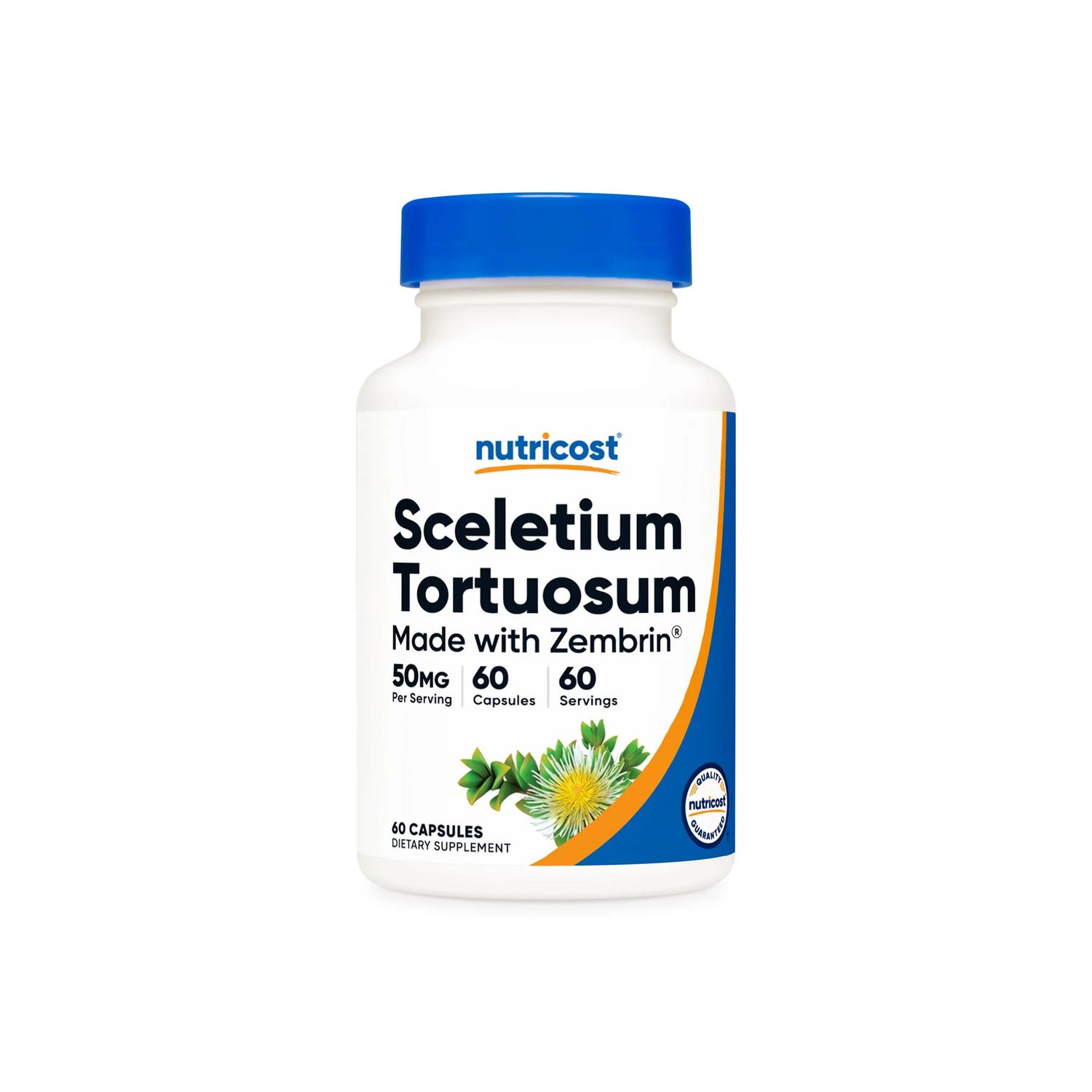 Nutricost, SCELETIUM TORTUOSUM 50mg, Made With Zembrin - 60 Vegetarian Capsules