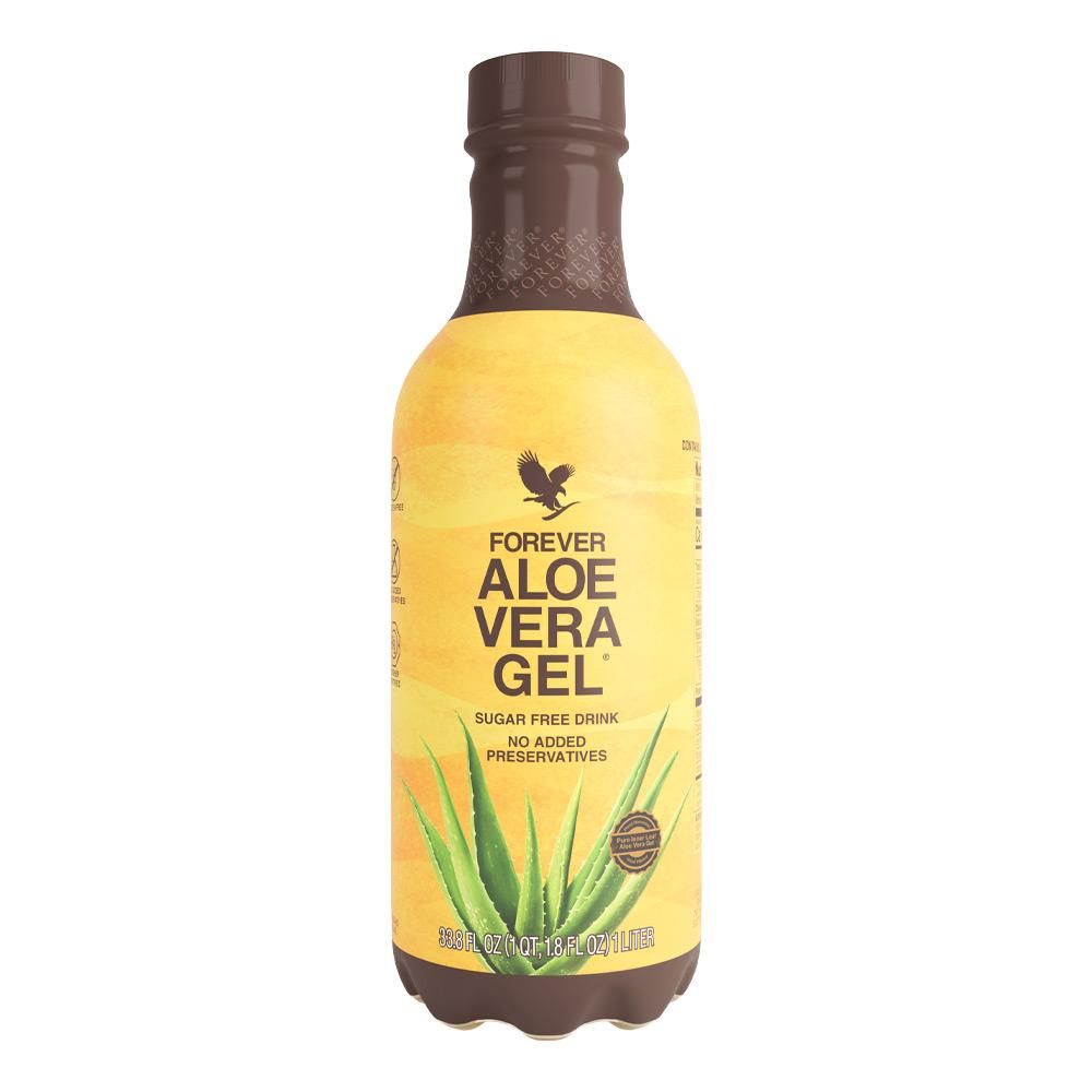 Forever, Kosher ALOE VERA GEL, Liquid Aloe Vera Juice, Original &amp; Real! Sugar Free Drink - 33.8 Fl. oz. (1 Liter)