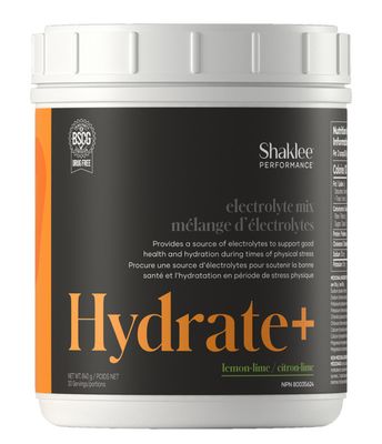 Shaklee, Kosher HYDRATE+, Electrolyte Mix Powder, Lemon-Lime Flavor - 840g