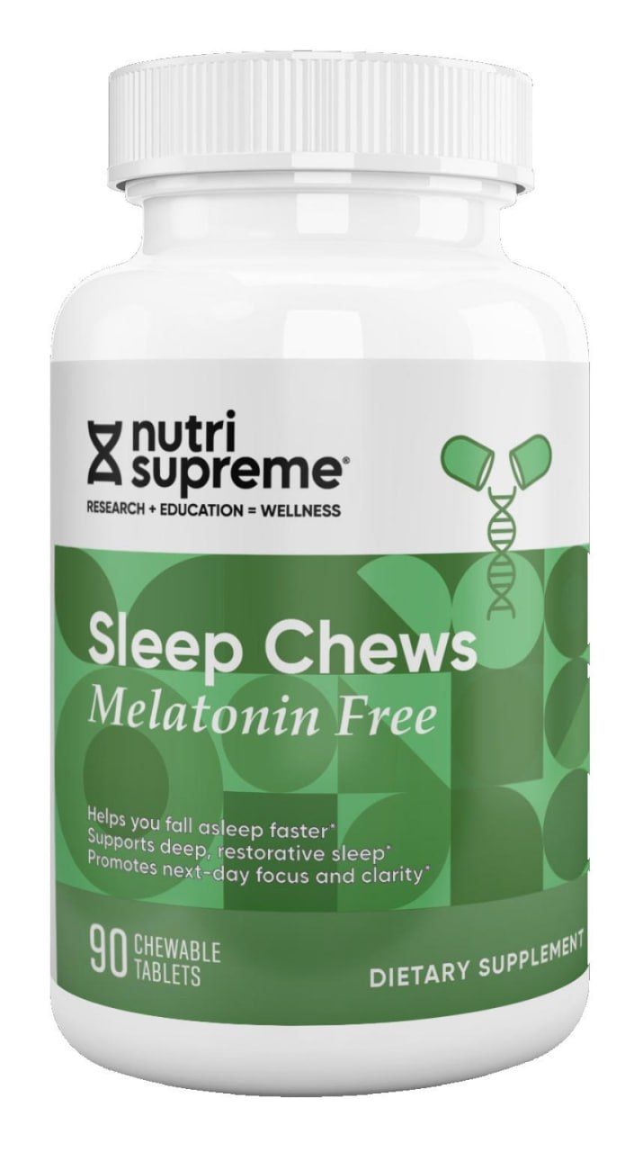 Nutri Supreme, Kosher Sleep Chews, Melatonin Free - 90 Chewables #86