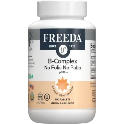Freeda, Kosher B-COMPLEX, No Folic-No Paba