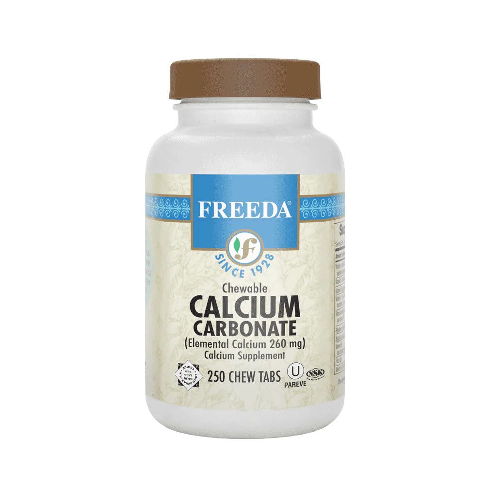 Freeda, Kosher Calcium Carbonate Chewable, Size: 250 Chewable Tablets