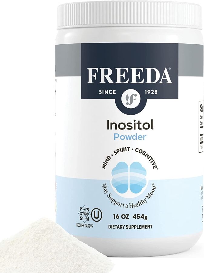 Freeda, Kosher INOSITOL 900mg, Mind Spirit Cognitive, Supports A Healthy Mood, Powder, Size: 16 oz. (454 g)