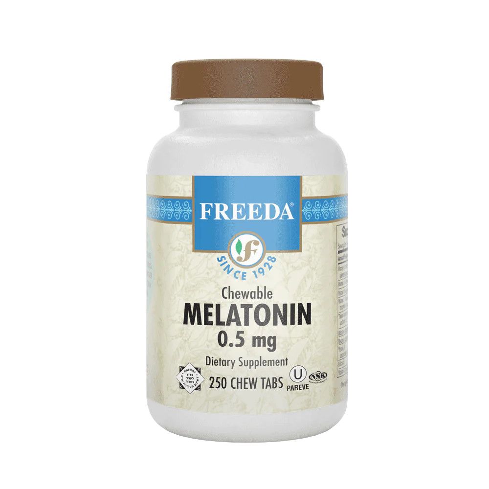 Freeda, Kosher Melatonin 0.5mg Chewable, Size: 250 Chewable Tablets