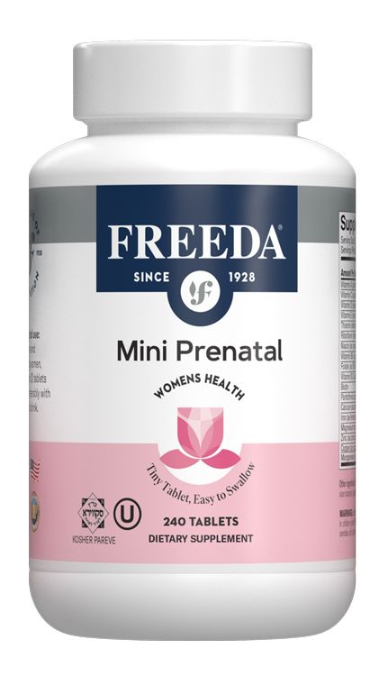 Freeda, Kosher MINI PRENATAL Vitamin, Womens Health,, Size: 120-day Supply - 240 Tiny Tablets