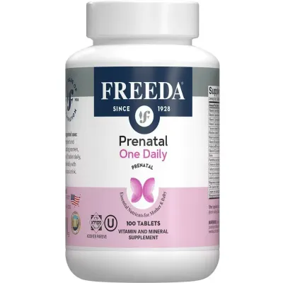 Freeda, Kosher PRENATAL ONE DAILY, Vitamin & Mineral Supplement Freeda, Kosher PRENATAL ONE DAILY, Vitamin & Mineral Supplement