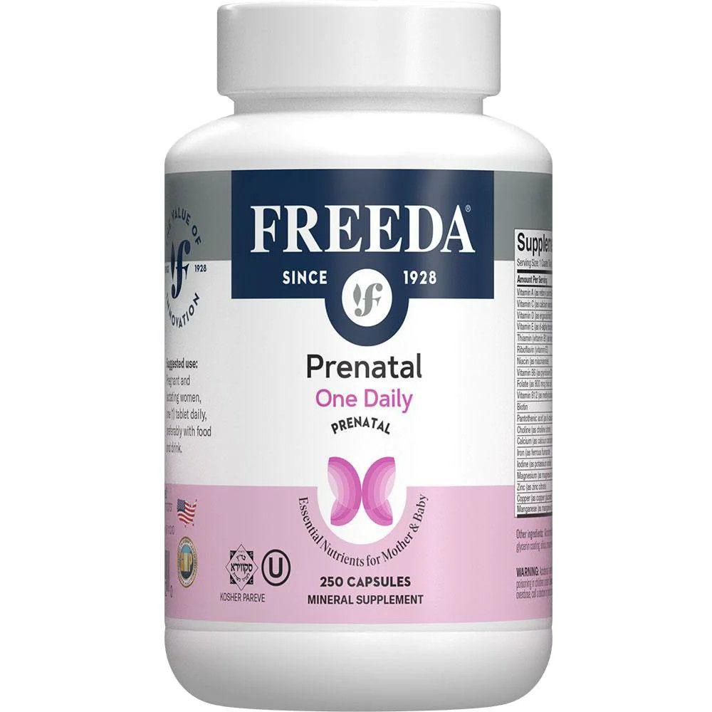 Freeda, Kosher PRENATAL ONE DAILY, Vitamin &amp; Mineral Supplement, Size: 250 Tablets