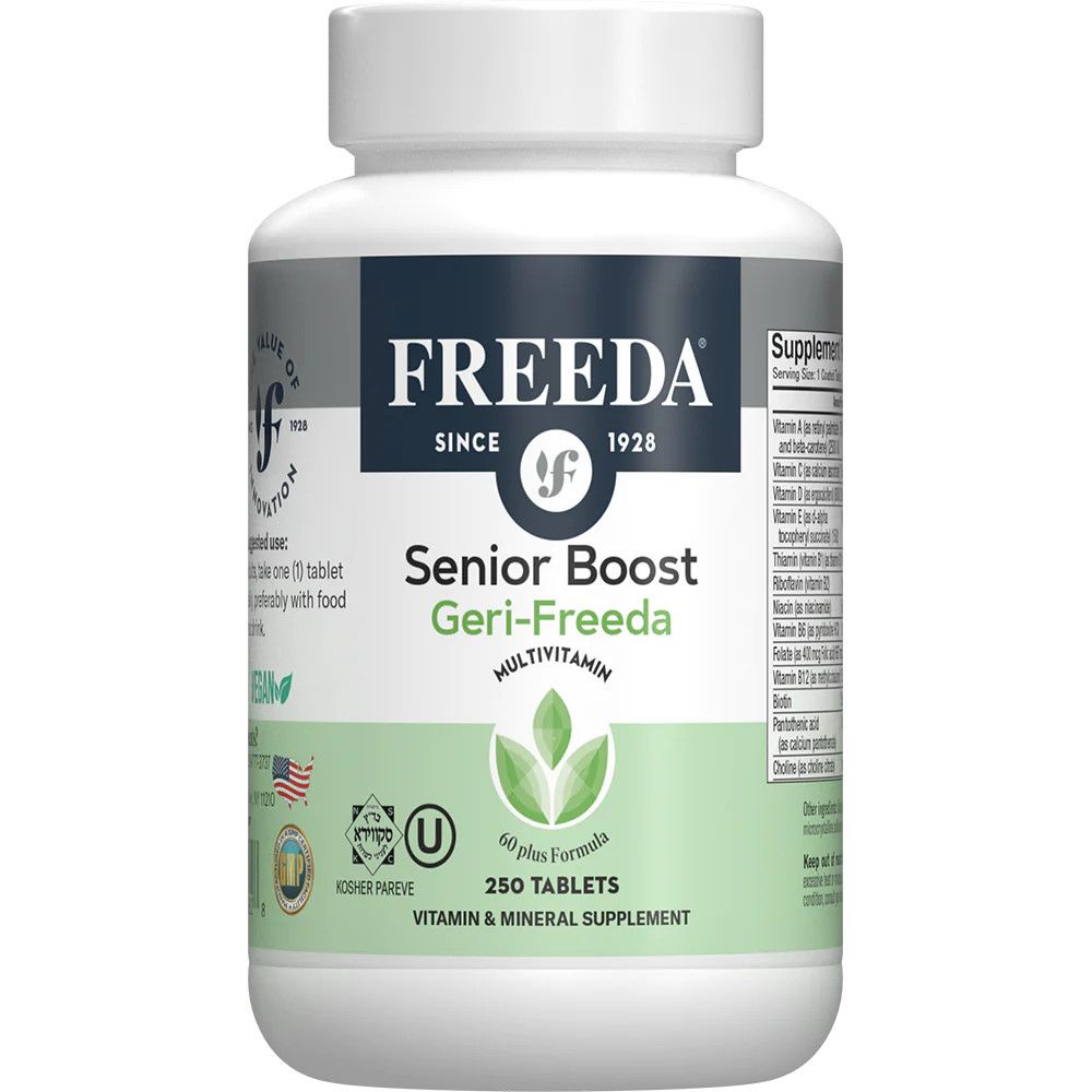 Freeda, Kosher Senior Boost, Geri-Freeda Multivitamin, Size: 250 Tablets