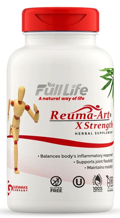 Full Life, REUMA-ART X STRENGTH, Size: 120 Vegetarian Capsules
