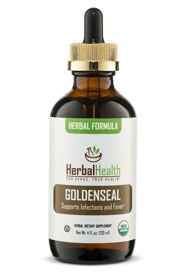 Herbal Health, Herbal Formula, Kosher GOLDENSEAL, Supports Infections &amp; Fever, Liquid, Size: 4 fl. oz. (120 mL)