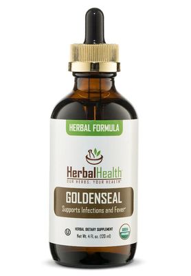 Herbal Health, Herbal Formula, Kosher GOLDENSEAL, Supports Infections &amp; Fever, Liquid