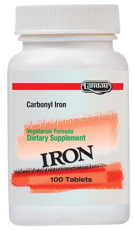 Landau, Kosher Carbonyl IRON, Size: 100 Tablets